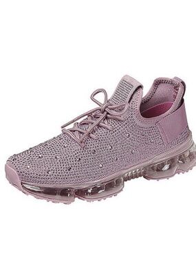 La Sheelah light purple sparkle Rhinestone sneakers